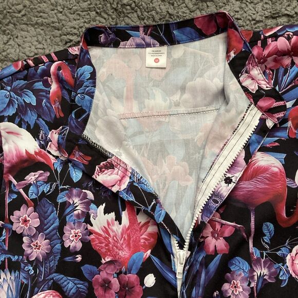 Mens Zip Up Flamingo Romper MEDIUM Shorts Romphim Cruise Resort Vacation - Picture 4 of 15